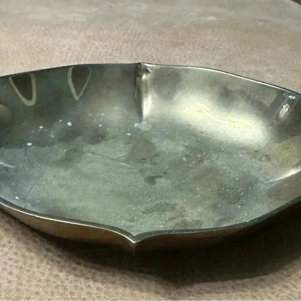 Vintage Brass Trinket Dish 7” Wide - Picture 3 of 7